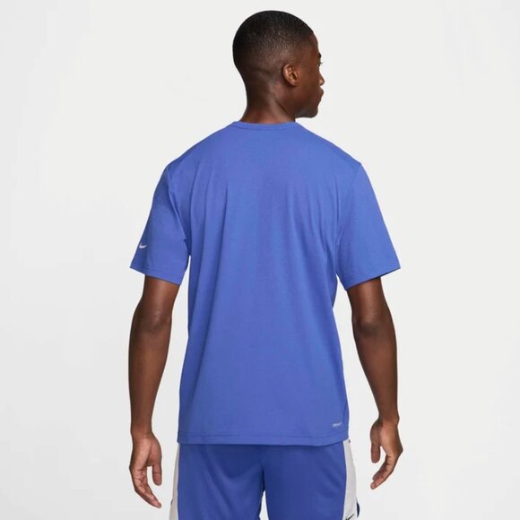 Nike Hyverse Track Club Men's Dri-FIT UV Short-Sleeve Running Gym Top Blue Large - Picture 10 of 13